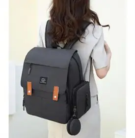 기저귀가방 백팩 유모차가방 아기와외출가방, 짙은 회색