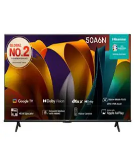 HISENSE 4K UHD LED 스마트TV 50A6N, 126cm(50인치), 스탠드형, 고객직접설치