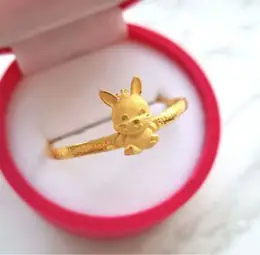 한국금다이아몬드 아기 24K 순금 토끼 돌팔찌 3.75g 돌잔치 100일 선물