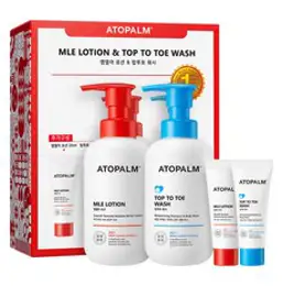 아토팜 엠엘이 로션 300ml + 20ml + 탑투토 워시 300ml + 20ml 세트, 1세트