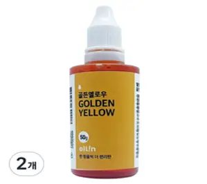 eltin 푸드칼라 진한플러스 골든옐로우, 50g, 2개