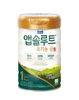 앱솔루트 유기농 궁 분유 1단계 0~6개월, 800g, 1개