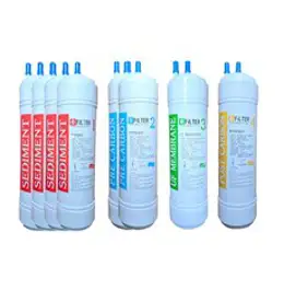 e-filter 국산 정수기필터 9인치 한방향 24.5cm 1년치8개 호환필터, 1개, 9인치 1년치8개