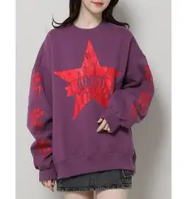 NICE GHOST CLUB UNISEX niceghostclub 고스트스타 풀오버 기모 나이스고스트 2984109 퍼플