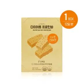 뉴트립 다이어트 프로틴바 1박스 12포 무설탕 115kcal 고소한 인절미맛, 30g, 12개