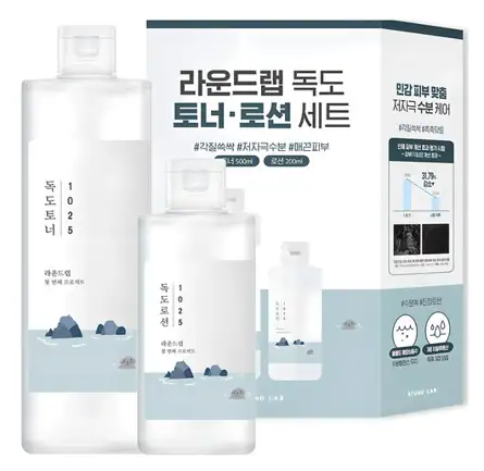 라운드랩 독도 토너 500ml + 로션 200ml 세트, 1세트