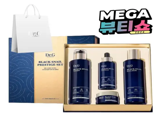 닥터지 블랙 스네일 프레스티지 토너 + 에멀전 + 앰플 + 크림 15ml+쇼핑백 세트, 1개