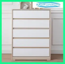 미르퍼니처 모던 600 1200 3단 5단 서랍장 깔끔하고 공간의 효율성과 세련미 겸비, 메이플화이트