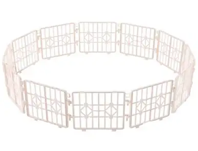 탐사 반려동물 분리형 울타리 펜스 12pcs, 아이보리, 12개