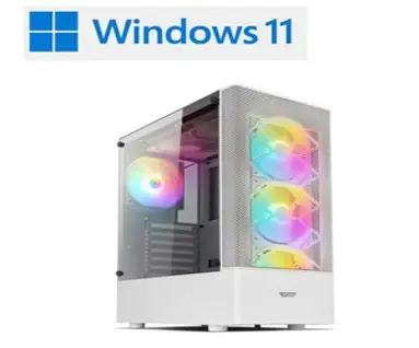 바른컴퓨터 게이밍 컴퓨터 조립PC 본체 사무용 롤 발로란트 피파 팰월드 배그, 바른컴 T4, 화이트, 500GB, 16GB, Free DOS