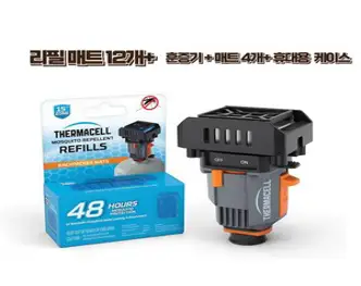 써마셀 백패커 모기퇴치기 리필 매트 48H 1+1/1+2/1+3 백패커와 호환 캠핑 필수템 써모쎌, 기본(1개)
