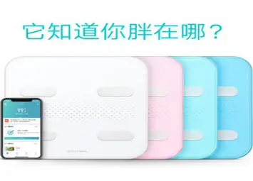 Yunmai Haoqing mini2 체지방 측정기 스마트하고 정확한 가정용 인체 전자 저울 색상 Xiaomi 전문 체중 감량 저울, 1 화이트 (Mini2), 1개