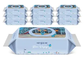 페넬로페 본보야지 퐁피두 아기물티슈 캡형, 75g, 70개입, 10개