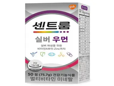 gsk 센트룸 실버 우먼 멀티비타민 미네랄 75.7g, 50정, 1개