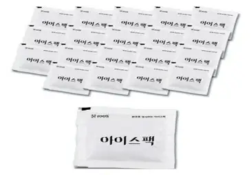 아이엔피 물100% 화이트 아이스팩 9 x 10 cm, 1개입, 20개