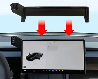 지시그니처 테슬라 모델3 핸드폰 거치대 모니터 브라켓 마운트, T2 15.4인치, 1개
